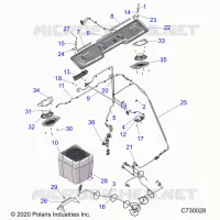 BODY ROOF AUDIO ELECTRICAL, COMPONANTS, RIDE COMMAND PREMIUM
