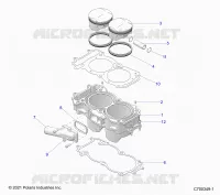 CYLINDER AND PISTON