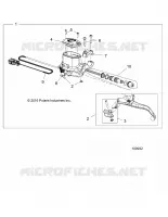 FRONT BRAKE BRAKE LEVER AND MASTER CYLINDER