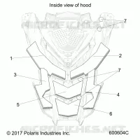 HOOD FOAM/FIBER