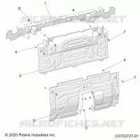 REAR BODYWORK CLOSEOFF, CENTER PANELS