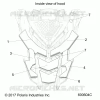 HOOD FOAM/FIBER