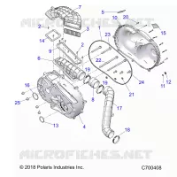 DRIVE TRAIN, CLUTCH COVER AND DUCTING