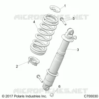 SUSPENSION, REAR SHOCK MOUNTING