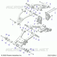 REAR SUSPENSION CONTROL ARM, MOUNTING