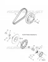DRIVE TRAIN, SECONDARY CLUTCH