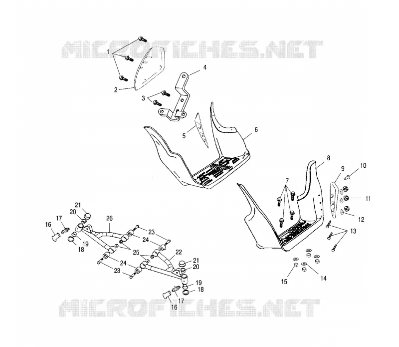 SWING ARM/FOOTREST