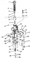 CARBURETOR 440 XCR 0941760 (4925182518036A)