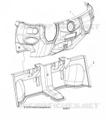 DASHBOARD, LOWER, STEREO AND HEATER, LH
