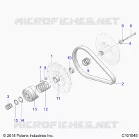 DRIVE TRAIN, SECONDARY CLUTCH