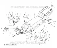 CHASSIS, FOOTREST, DRIVER AND PASSENGER