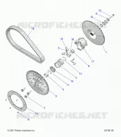 DRIVE TRAIN, SECONDARY CLUTCH