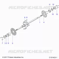 REAR SUSPENSION AXLE