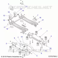 SEAT MOUNTING, FRONT