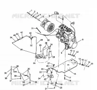 ENGINE MOUNTING 440 XCR 0941760 (4925182518025A)
