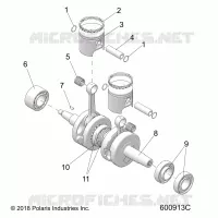 ENGINE, PISTON AND CRANKSHAFT