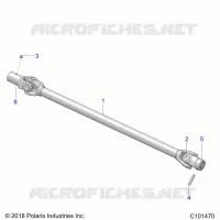 DRIVE TRAIN, PROP SHAFT, FRONT