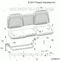 SEAT ASM. REAR