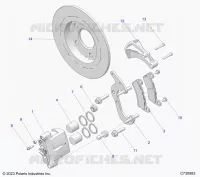 BRAKES, REAR CALIPER