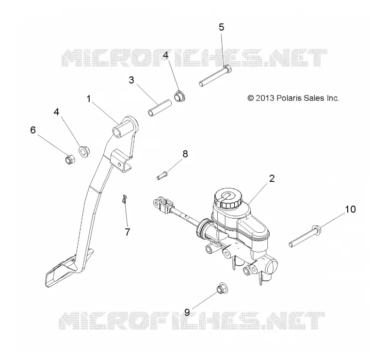 BRAKES, PEDAL AND MASTER CYLINDER