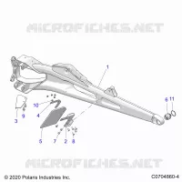 REAR SUSPENSION TRAILING ARMS