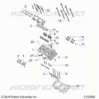 ENGINE, CYLINDER HEAD, CAM AND VALVES