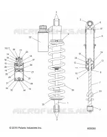 SUSPENSION, REAR SHOCK TRACK, W/RES.
