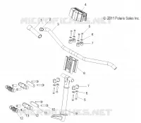 UPPER STEERING   HANDLEBAR ASM.