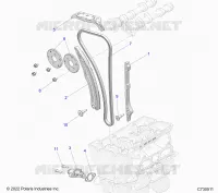 CAM CHAIN AND TENSIONER