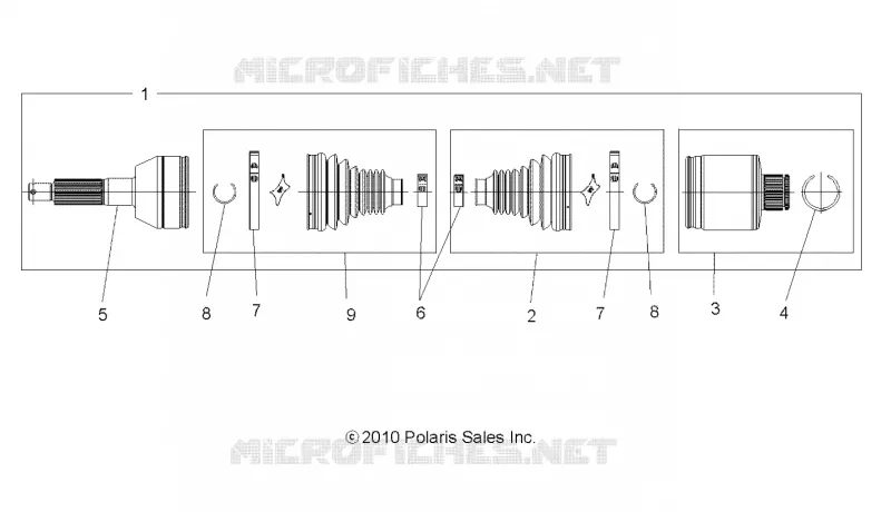 DRIVE TRAIN, REAR DRIVE SHAFT
