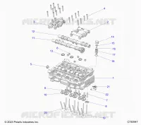 ENGINE, CYLINDER HEAD AND VALVES