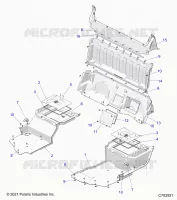 FLOOR, REAR CLOSEOFFS