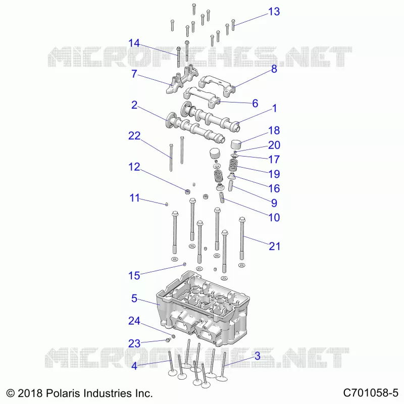 ENGINE, CYLINDER HEAD AND VALVES