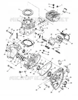 CRANKCASE AND CYLINDER 2X4 400L W947540 (4926752675C007)