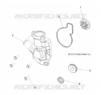 ENGINE, WATERPUMP IMPELLER AND COVER