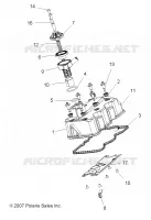 ENGINE, VALVE COVER