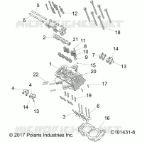 CYLINDER HEAD, CAM AND VALVES