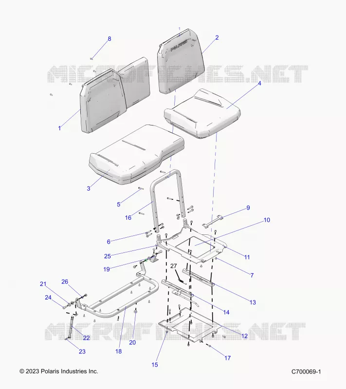 SEAT ASM. AND SLIDER