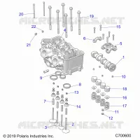 CYLINDER HEAD AND VALVES