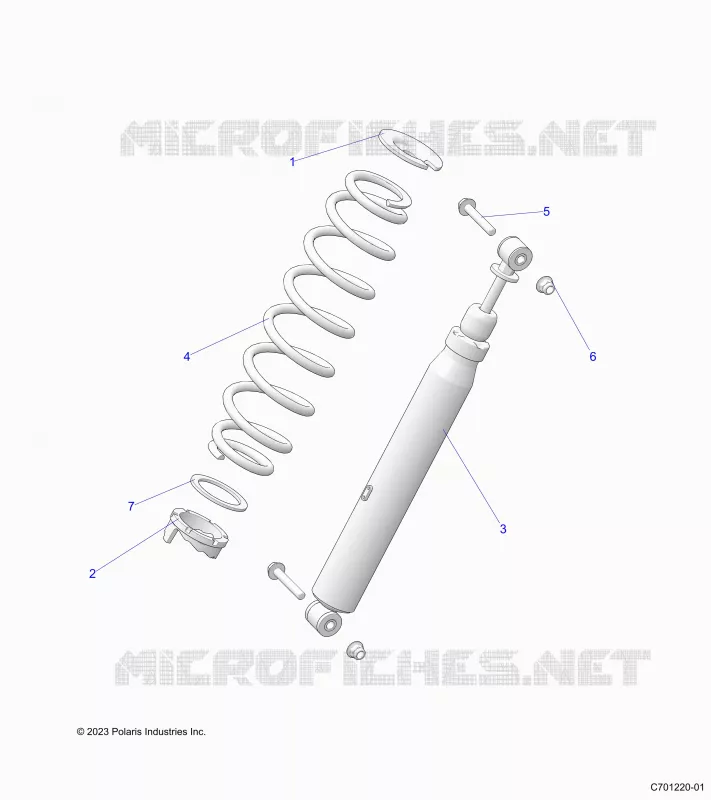 SUSPENSION, REAR SHOCK MOUNTING