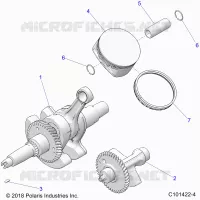 ENGINE, CRANKSHAFT, PISTON AND BALANCE SHAFT