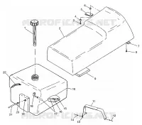 SEAT   GAS TANK WIDETRAK LX 0972065 AND  EUROPEAN WIDETRAK LX E972065 (4938223822A006)