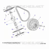 DRIVE TRAIN, SECONDARY CLUTCH
