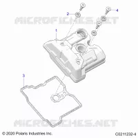 ENGINE, VALVE COVER