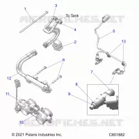 FUEL SYSTEM, RAIL, LINES AND THROTTLE BODY
