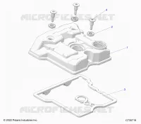 ENGINE, VALVE COVER