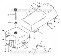 SEAT   GAS TANK ASSEMBLY WIDETRAK LX 0942064 (49250425040002)