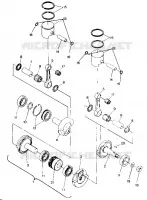 PISTON AND CRANKSHAFT 500 AND 500 CLASSIC (4915411541038A)