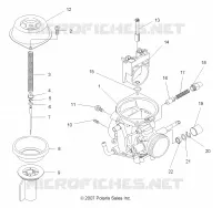 ENGINE, CARBURETOR, UPPER