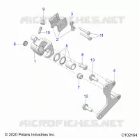 BRAKES, REAR CALIPERS